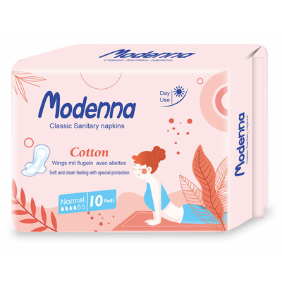 Υγιεινό Pad Style Napkin Pad με αναπνευστικό PE Film Backsheet
