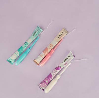 Υγιεινό Applicator βαμβακιού γυναικών Tampon βιοδιασπάσιμο