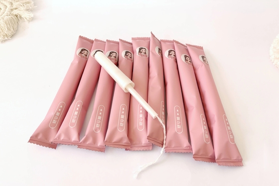 Υγιεινό Applicator βαμβακιού γυναικών Tampon βιοδιασπάσιμο