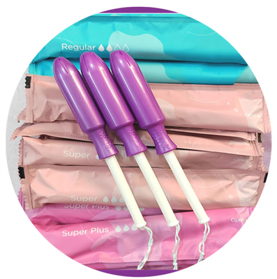 Χονδρικό εμπόριο συνηθισμένα Tampons ποσότητας μαζικά οργανικά Tampons με Applicator Tampon το λογότυπο