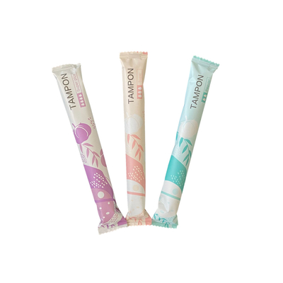 Tampon βαμβακιού υγιεινής ετικετών cOem ιδιωτική θηλυκή οργανική περίοδος