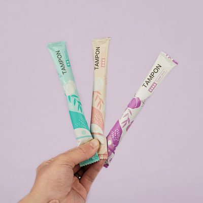 Ψηφιακό Viscose χαρτονιού γυναικείο Applicator ινών Tampon κανονικό/έξοχο συν την αποροφητικότητα