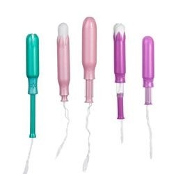 Χονδρικά φτηνά οργανικά tampons βαμβακιού βιοδιασπάσιμα tampons καθαρίσματος γυναικείων κιβωτίων χαρτονιού κολπικά